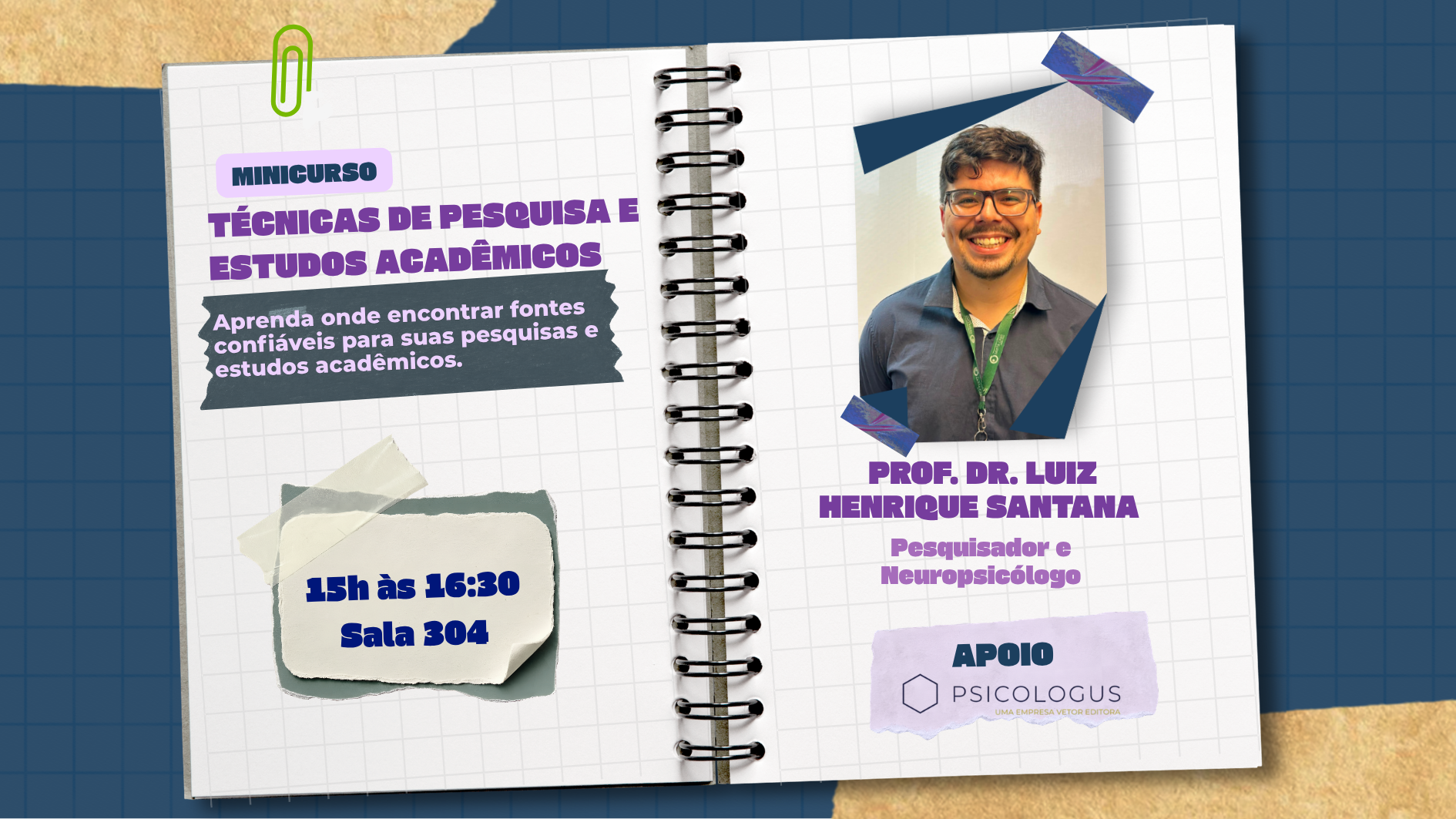 Capa do evento Técnicas de pesquisa e estudos acadêmicos